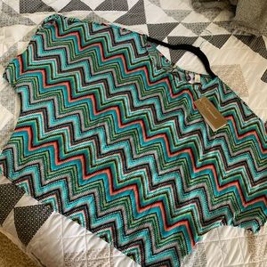 Geometric striped shirt(With Tags)